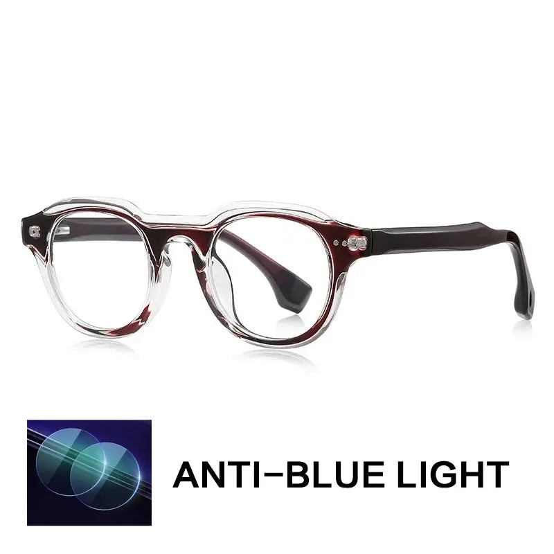 Gatenac Unisex Full Rim Oval Square Tr 90 Titanium Eyeglasses  776088 Gatenac