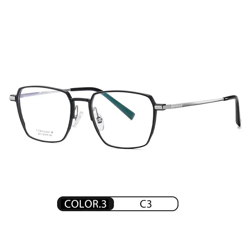 Hotochki Unisex Full Rim Square Titanium Frames 201300 FuzWeb