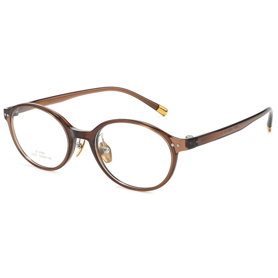 Gmei Optical 93627TR women's full rim TR-90 titanium prescription eyeglasses