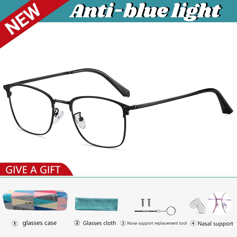 Vicky Women's Full Rim Square Stainless Steel Reading Glasses 633617