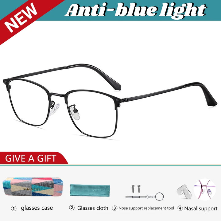 Vicky Women's Full Rim Square Stainless Steel Reading Glasses 633617
