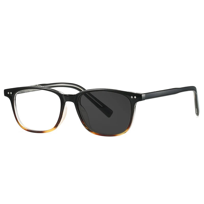 Kocolior Unisex Full Rim Square Tr 90 Photochromic Reading Glasses 28026