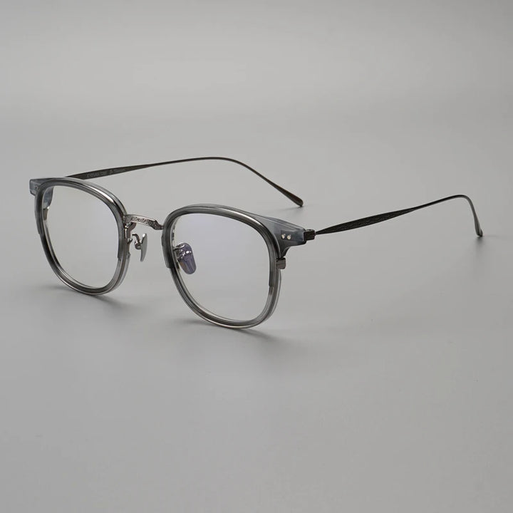 Aimee Unisex Full Rim Square Titanium Acetate Eyeglasses 74001 Full Rim Aimee   