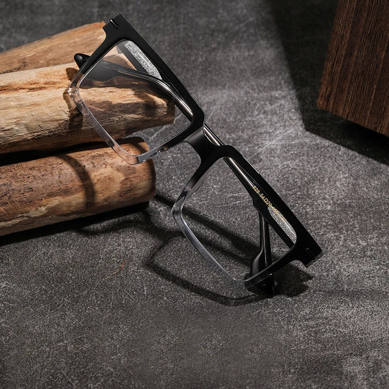 Blackmask Unisex Full Rim Square Acetate Eyeglasses BM-S528