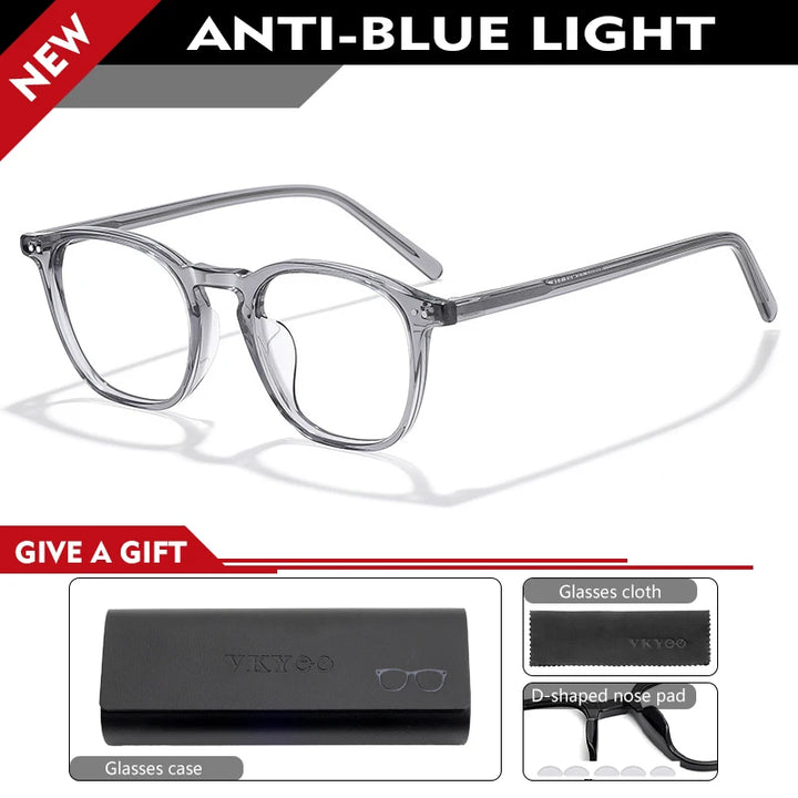 Vicky Unisex Full Rim Square Tr 90 Titanium Reading Glasses 319603