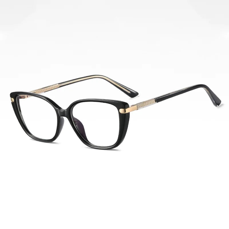 Ralferty Women's Full Rim Square Tr 90 Cp Alloy Eyeglasses 82278