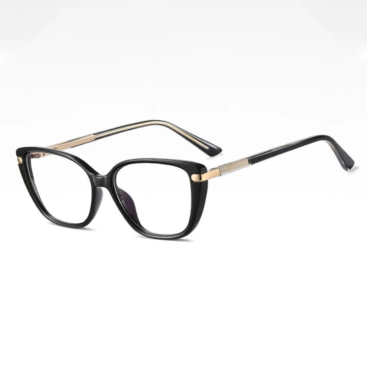 Ralferty Women's Full Rim Square Tr 90 Cp Alloy Eyeglasses 82278