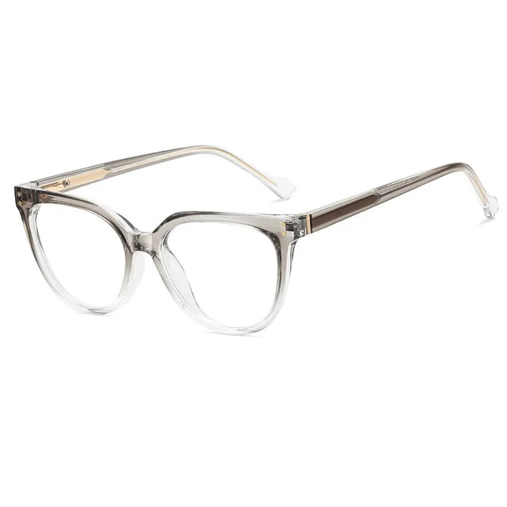 CCspace Women's Full Rim Square Tr 90 Titanium Reading Glasses 312775