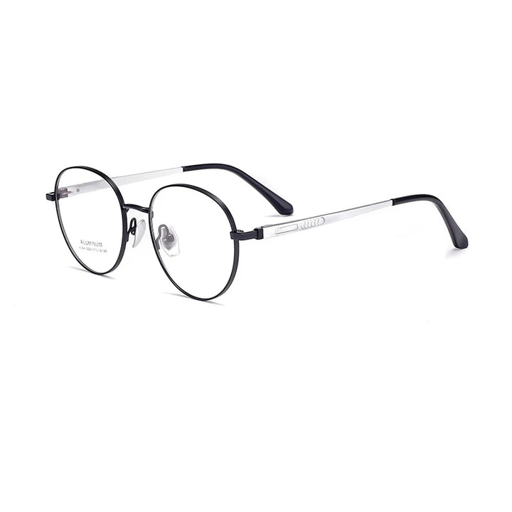 KatKani Women's Full Rim Oval Alloy Eyeglasses 9003 Full Rim KatKani Eyeglasses Black  