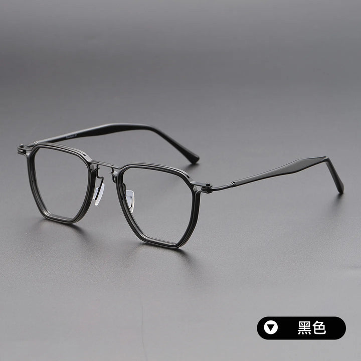 Bclear Unisex Full Rim Square Titanium Eyeglasses SM-RL5867