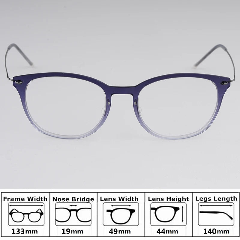 Bobbie Unisex Full Rim Square Acetate Eyeglasses 65-Series