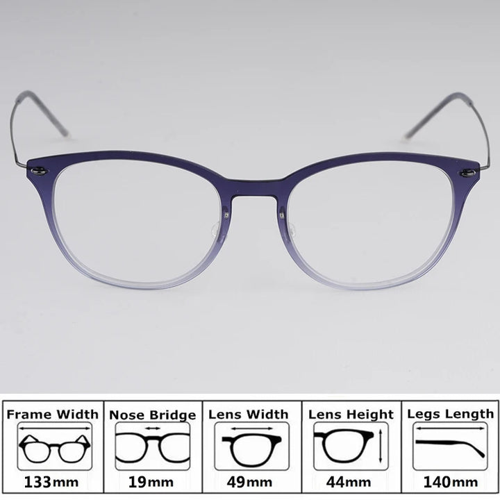 Bobbie Unisex Full Rim Square Acetate Eyeglasses 65-Series