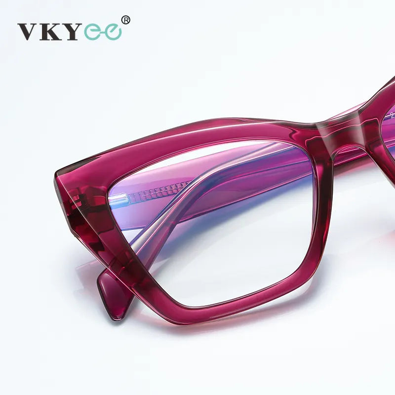 Vicky Women's Full Rim Alloy Tr 90 Cat Eye Reading Glasses 2167 Reading Glasses Vicky   
