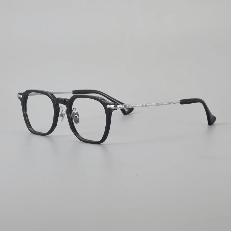 Blackmask Unisex Full Rim Square Titanium Eyeglasses BM-80905
