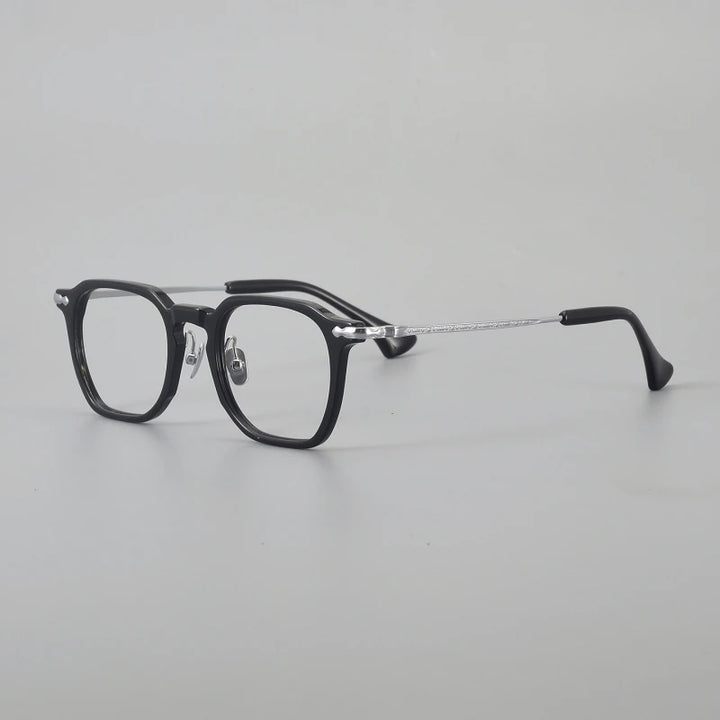 Blackmask Unisex Full Rim Square Titanium Eyeglasses BM-80905
