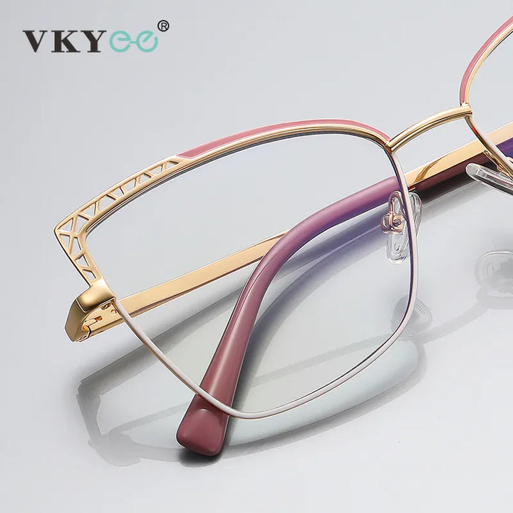 Vicky Women's Full Rim Square Alloy Reading Glasses 3106 Reading Glasses Vicky   