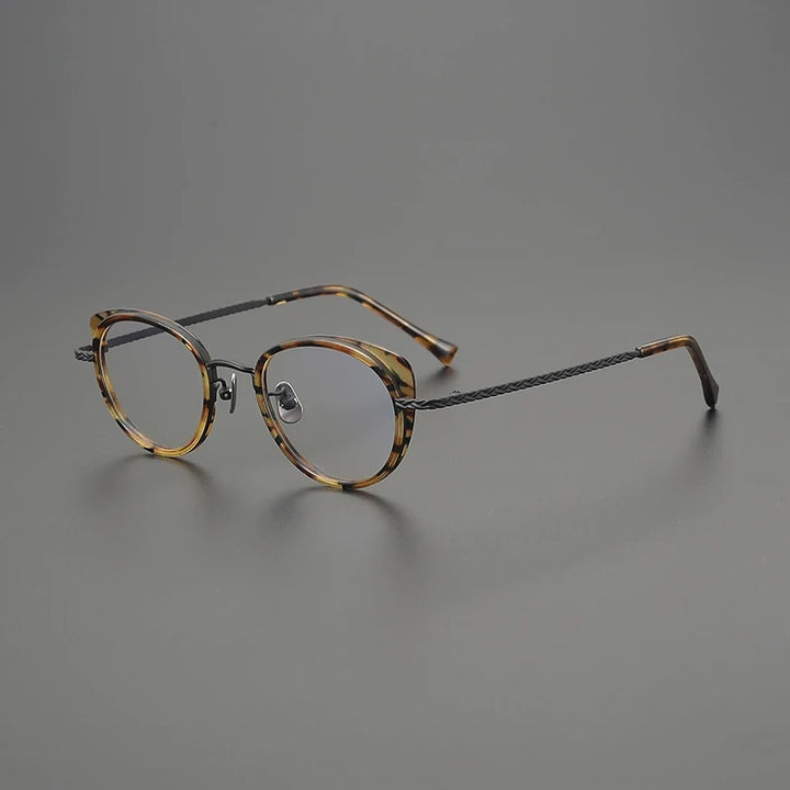 Gatenac Unisex Full Rim Oval Square Acetate Eyeglasses G9001