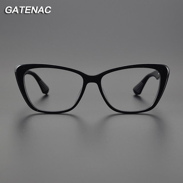 Gatenac Women's Full Rim Square Cat Eye Acetate Eyeglasses Gxyj1103 Full Rim Gatenac   