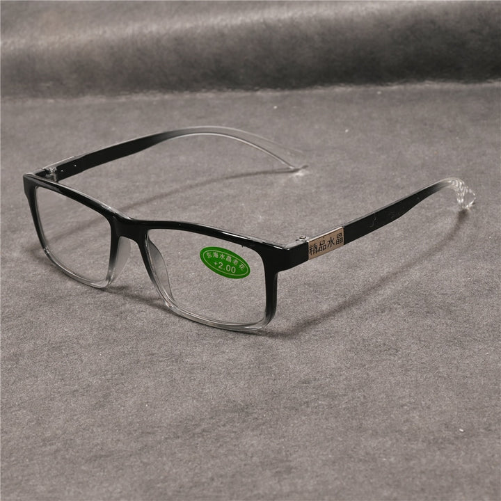 Cubojue Unisex Full Rim Square PC Plastic Presbyopic Reading Glasses Reading Glasses Cubojue   