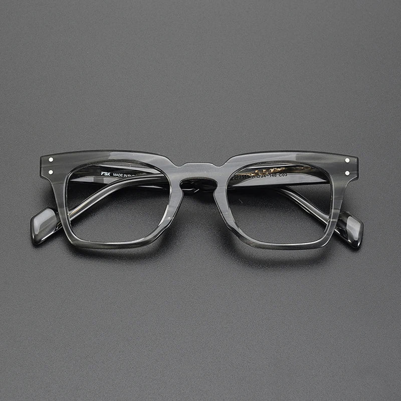 Gatenac Unisex Full Rim Square Acetate Eyeglasses gxyj-1172 – FuzWeb