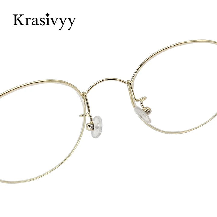 Krasivyy Womens Full Rim Oval Titanium Eyeglasses Kr7287 Full Rim Krasivyy   
