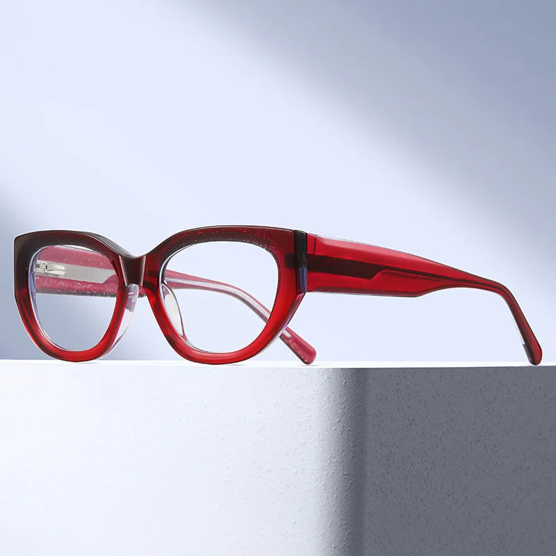 Reven Jate 18107 women's cat eye acetate prescription eyeglasses