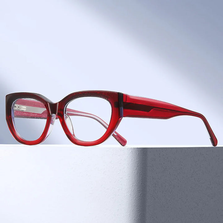 Reven Jate 18107 women's cat eye acetate prescription eyeglasses