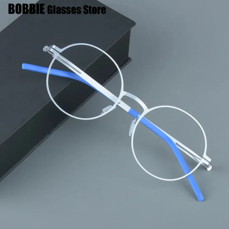 Bobbie Women's Full Rim Round Steel Screwless Eyeglasses 484520