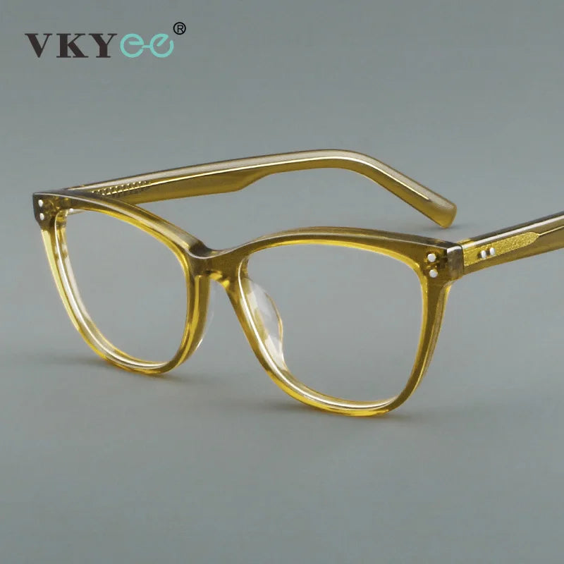 Vicky Women's Full Rim Square Cat Eye Acetate Reading Glasses 688022