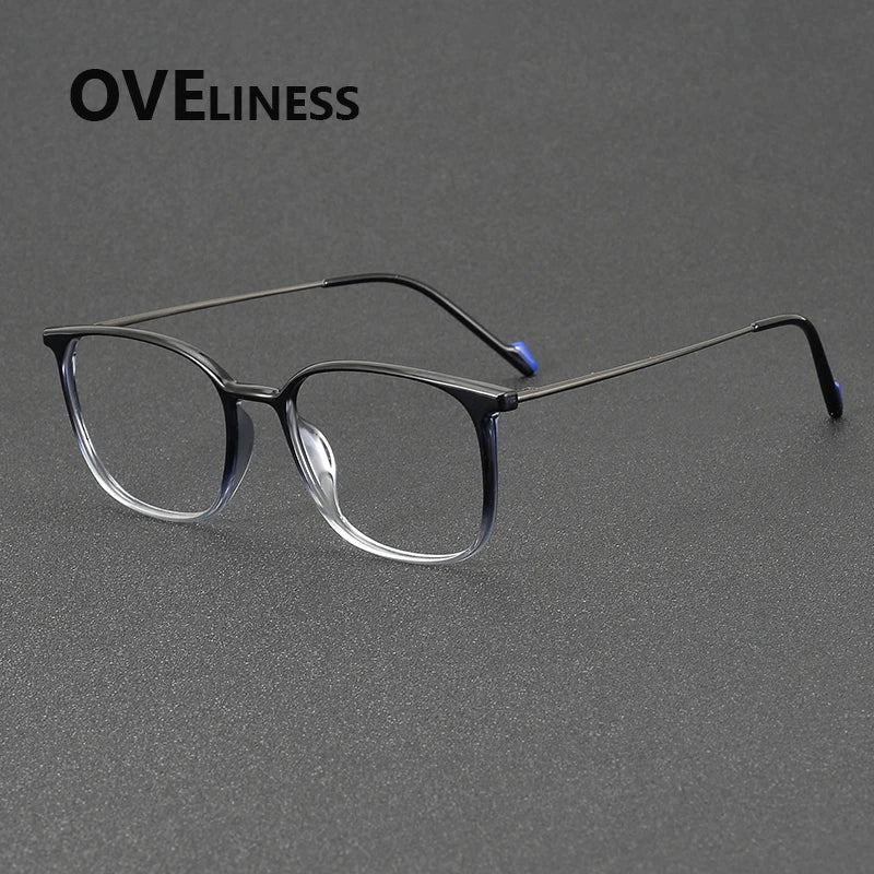 Oveliness Women's Full Rim Square Tr 90 Titanium Eyeglasses 922345