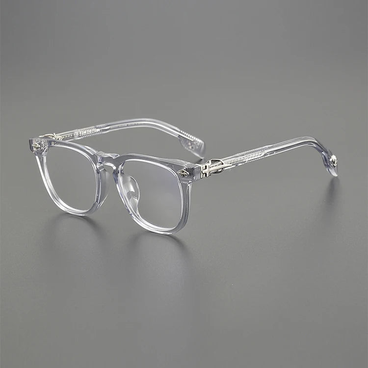 Nobler Unisex Full Rim Big Square Acetate Alloy Eyeglasses 8262 Full Rim Nobler C6  