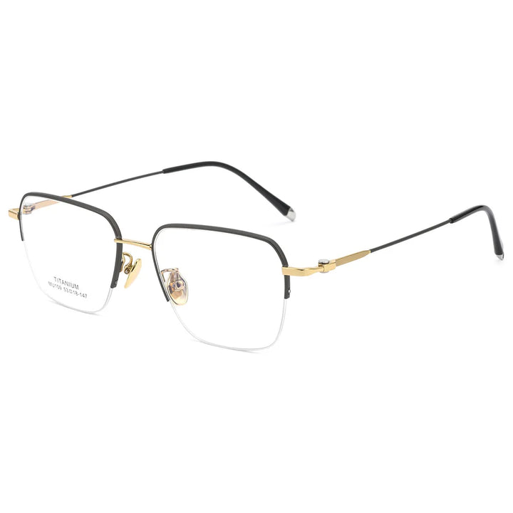 Gmei Optical MU109 men's square titanium prescription eyeglasses — view 4
