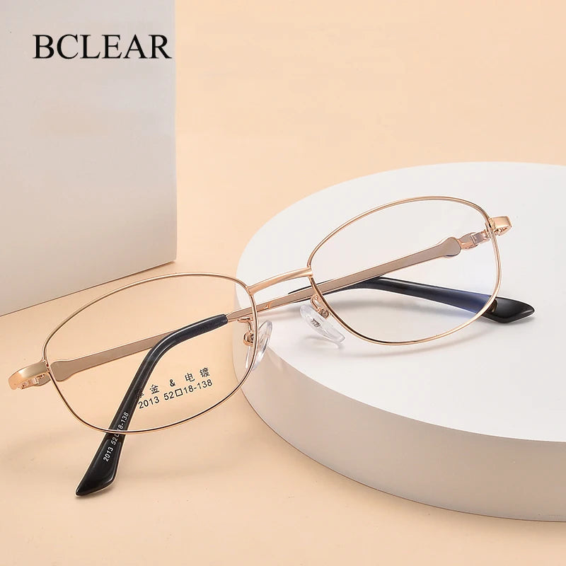 Bclear Women's Full Rim Oval Alloy Eyeglasses My2013 Full Rim Bclear   