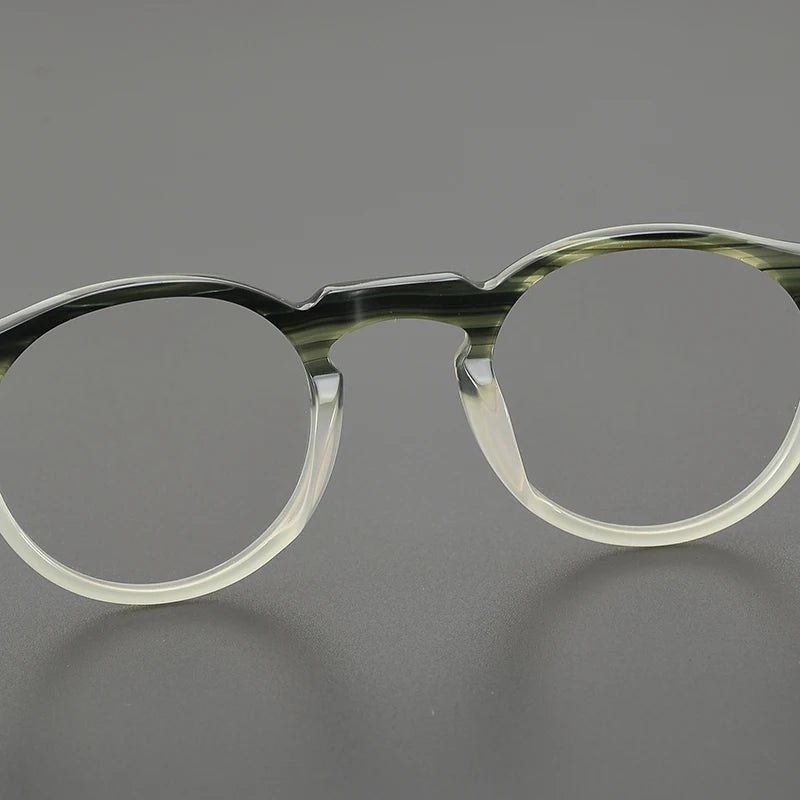 Hewei Unisex Full Rim Round Square Acetate Eyeglasses 4523 Full Rim Hewei   