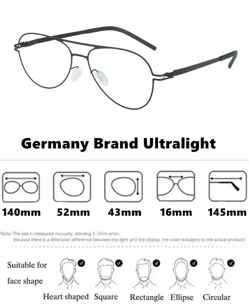 Bobbie Unisex Full Rim Oval Double Bridge Steel Eyeglasses 524316