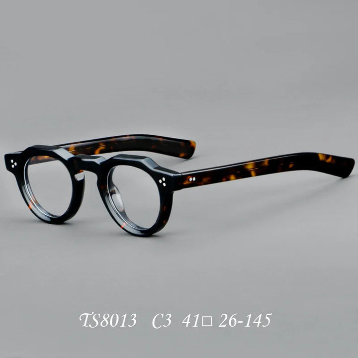 Bclear Women's Full Rim Flat Top Round Thick Acetate Eyeglasses 918013