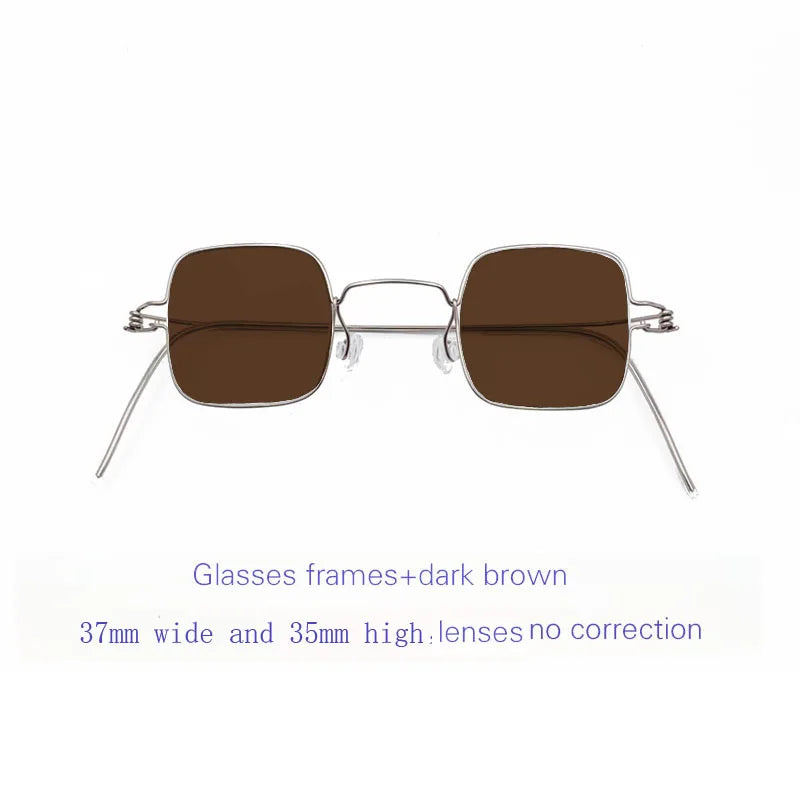 Yujo Unisex Full Rim Square Screwless Customized Steel Eyeglasses 3735 Full Rim Yujo C2 CHINA