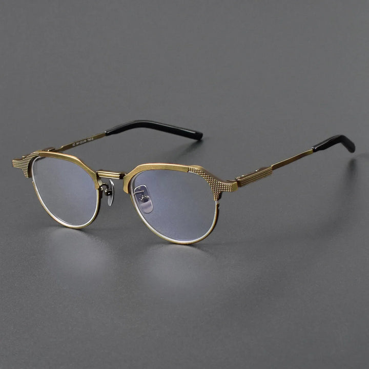 Aror Unisex Full Rim Flat Top Oval Titannium Eyeglasses  99903