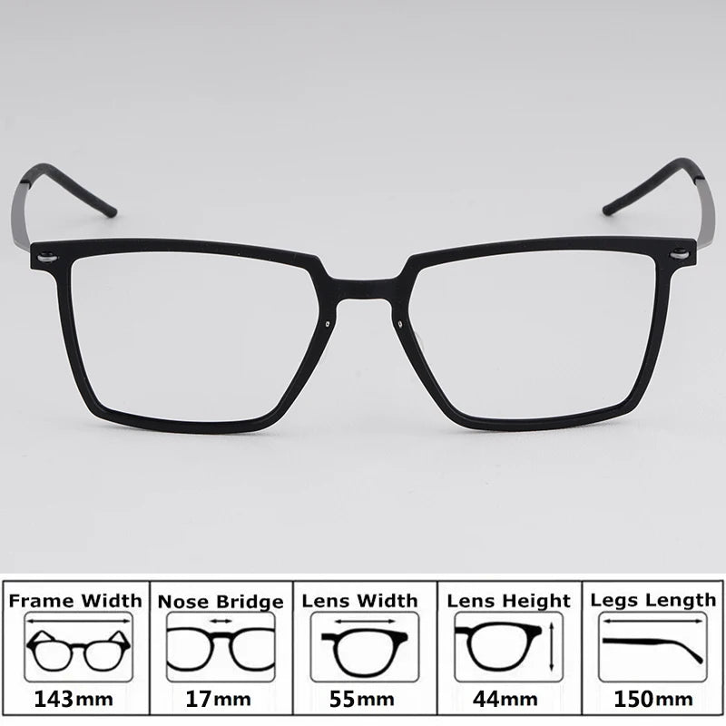 Bobbie Unisex Full Rim Square Acetate Eyeglasses 65-Series