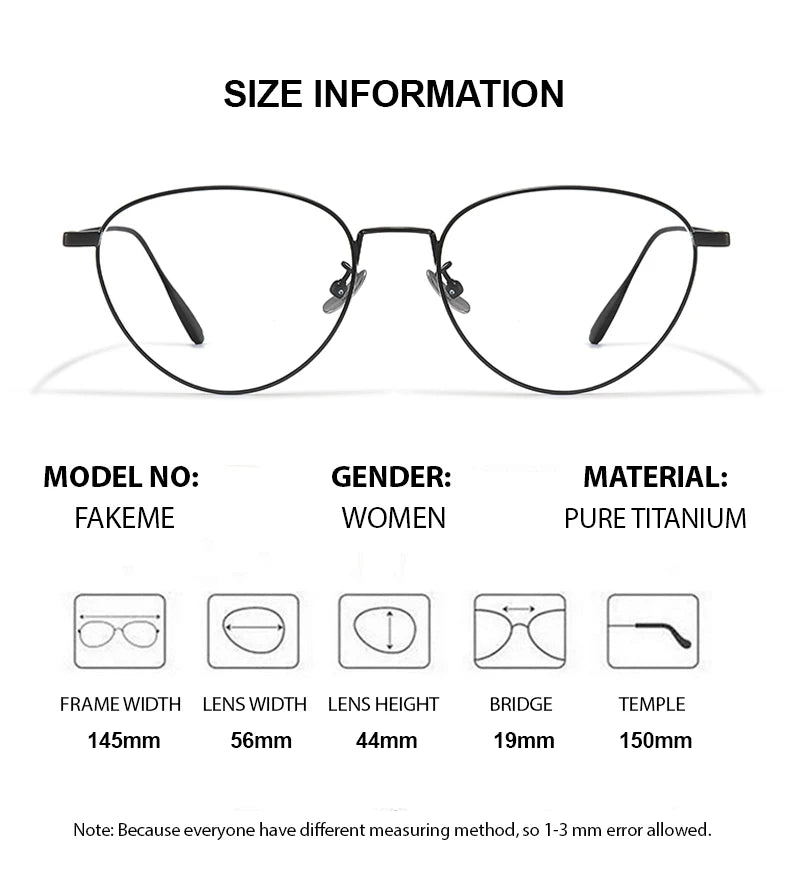 Summer Flower Unisex Full Rim Square Cat Eye Titanium Eyeglasses 814519 Full Rim Summer Flower