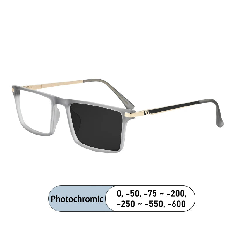 Kocolior Women's Full Rim Square TR 90 Alloy Photochromic Reading Glasses 726092