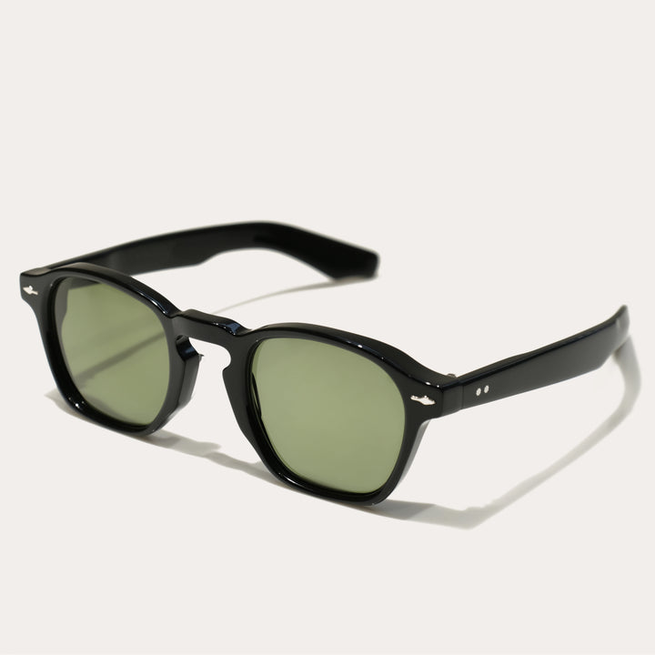 Black Mask Unisex Full Rim Square Acetate Polarized Sunglasses Jmm25 Sunglasses Black Mask Black As Shown 