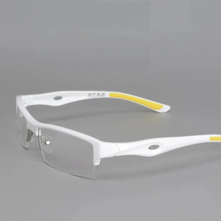 Cubojue Women's Semi Rim Square Tr 90 Titanium Reading Glasses 54136