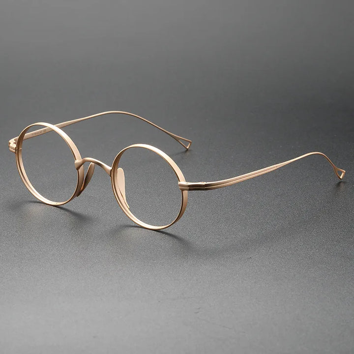 Momoja Women's Full Rim Round Ttitanium Eyeglasses 10518