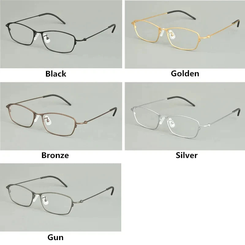 Aimee Unisex Full Rim Rectangle Square Titanium Eyeglasses 14509 Full Rim Aimee   