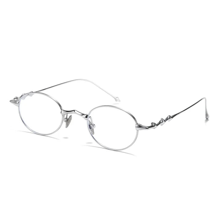Momoja Women's Full Rim Oval Round Titanium Eyeglasses 20899