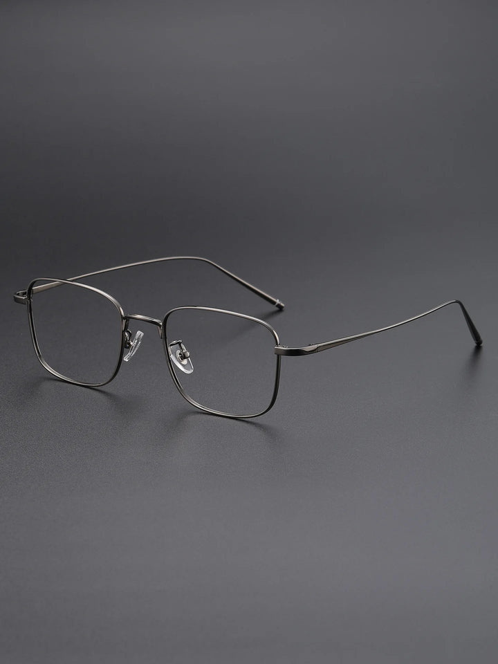 Momoja Unisex Full Rim Big Polygon Square Titanium Eyeglasses 27268