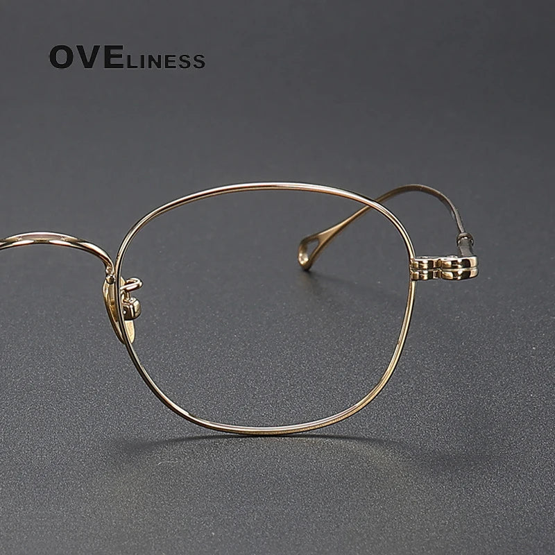 Oveliness Unisex Full Rim Oval  Titanium Eyeglasses Od07 Full Rim Oveliness   