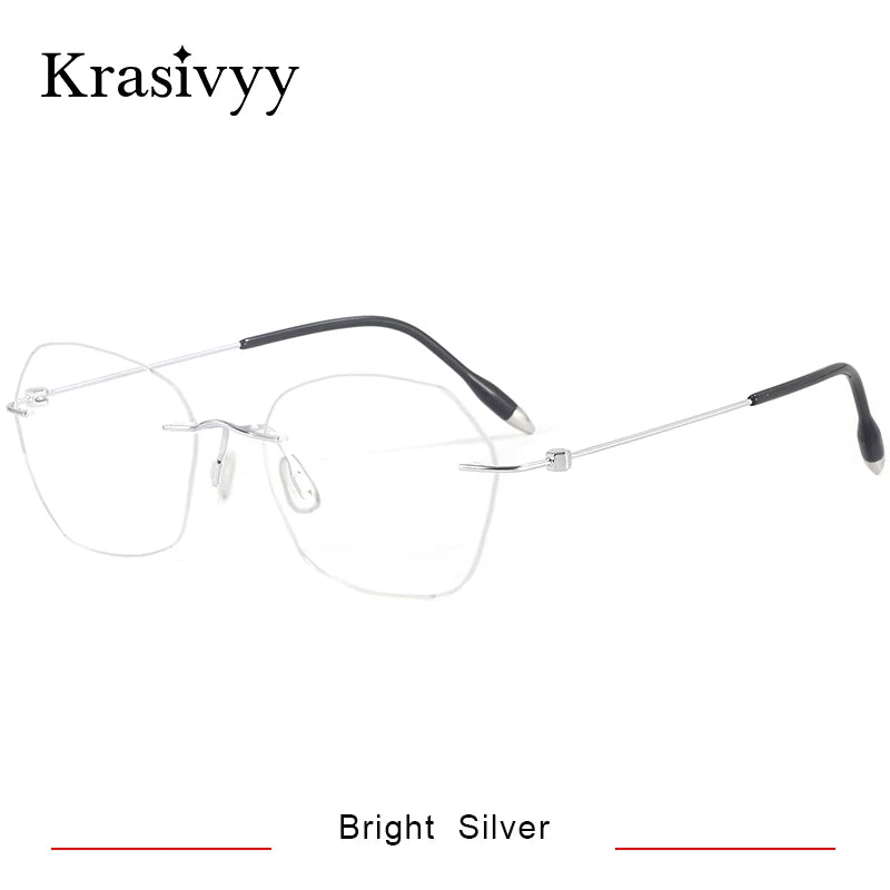 Krasivyy Unisex Rimless Titanium Prescription Eyeglasses KR5024 - view 7