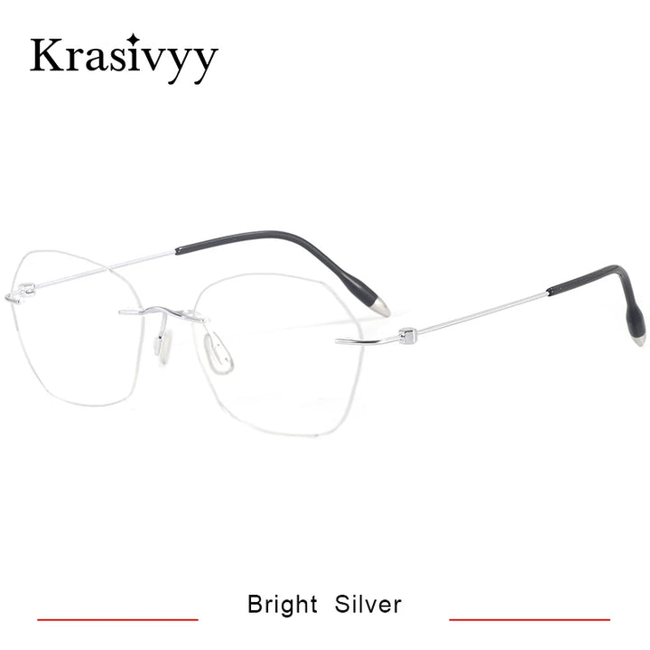 Krasivyy Unisex Rimless Titanium Prescription Eyeglasses KR5024 - view 7